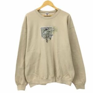 Vintage Jerzees Winter Bird Graphic Crewneck Sweatshirt Size XL
